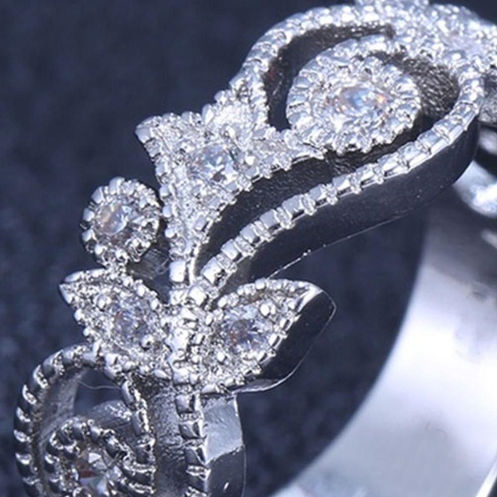 925 Sterling Silver White Topaz Ring - Picture 8 of 8